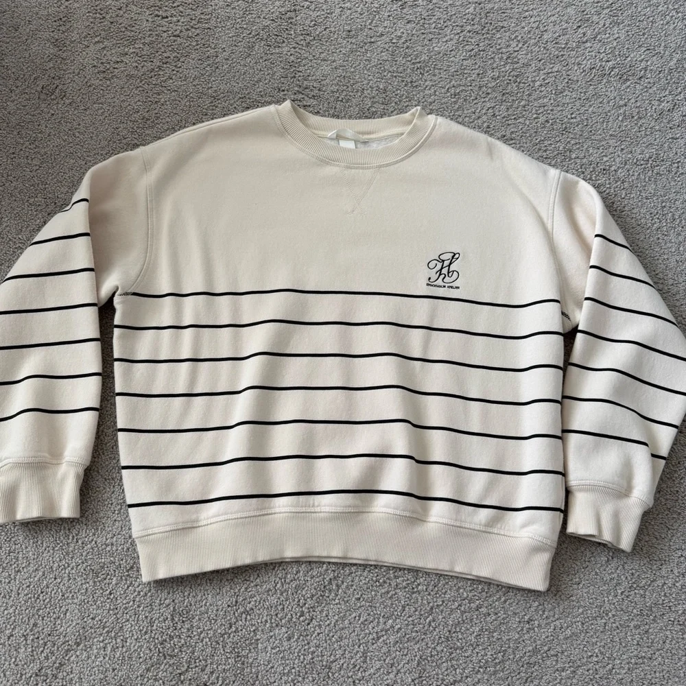 H&M Sweatshirt Relaxed-fit crewneck Large Boxy - Picture 8 of 8